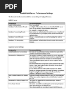 Aradial AAA Server Performance Settings