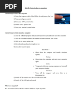 Lab 01 - Introduction To Computers