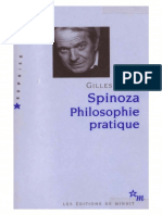Gilles Deleuze Spinoza Philosophie Practique Francais