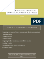 Using Mouse and Keyboard To Use Application Software: Lesson 4