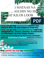 Esp-10 Aralin I 1 Isip at Kilos-Loob