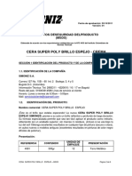 Msds - Cera Super Poly Brillo Espejo Simoniz