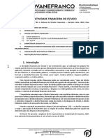 Apostila 01 - A Atividade Financeira Do Estado