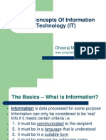 285Basic Concepts of Information Technology (IT)