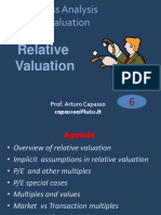 Business Analysis and Valuation - Relative Valuation