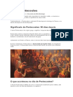 Pentecostes: a descida do Espírito Santo