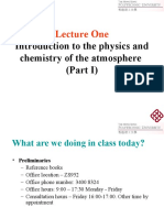 Lecture 1 - Introduction To The Atmosphere (Part I) - Web