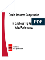 Oracle Advanced Compression in Database 11g Rel. 2: Value/Performance