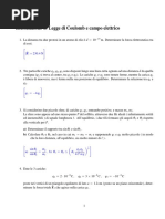 Esercitazione 1. (Coulomb, Campo Elettrico)