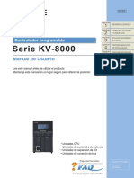 Manual Keyence KV-8000 Manual de Usuario