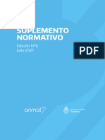 Suplemento Normativo: Edición N°6 Julio 2021