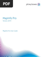 Mapinfo Pro v2019 User Guide