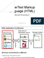 Hypertext Markup Language (HTML) : Mendel Rosenblum