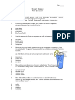 Grade 8 ScienceWater Systems MidUnit