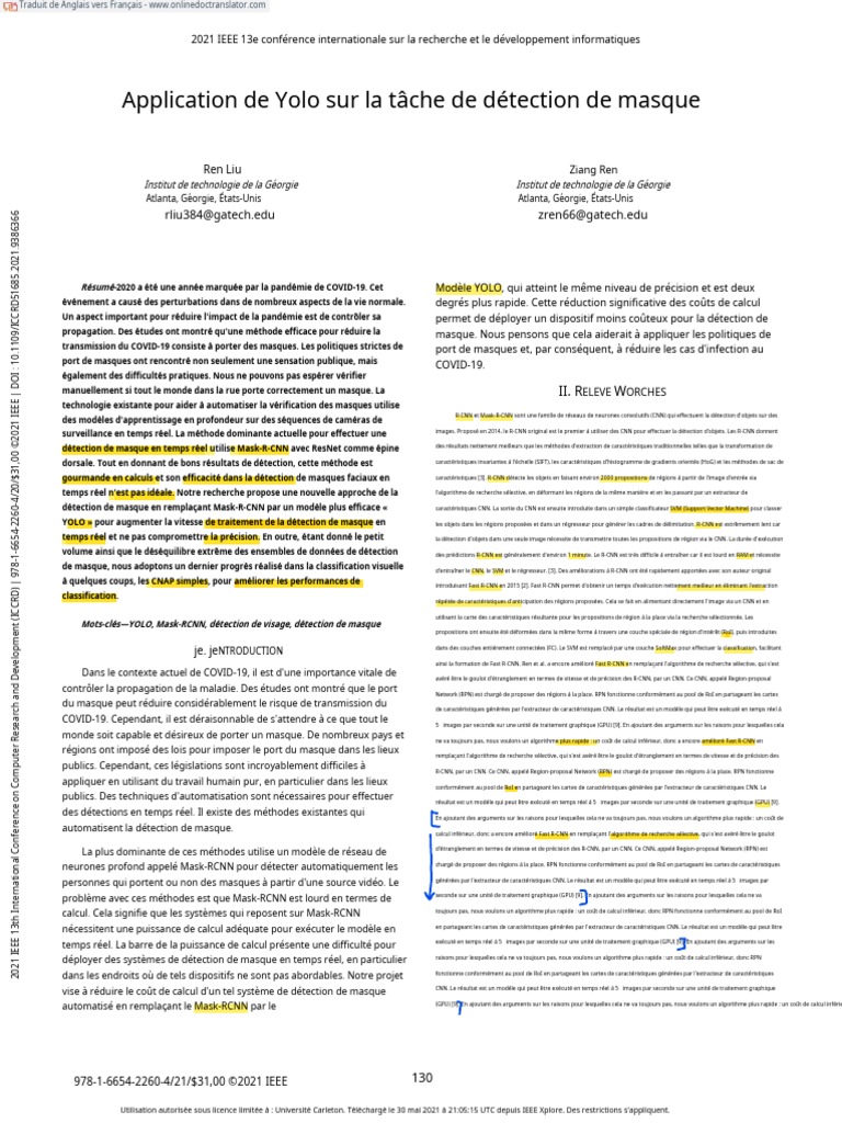 Application of Yolo On Mask Detection | PDF | Processeur graphique ...