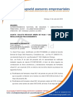 Revocar orden de pago y dejar sin efecto resolución de fraccionamiento por rectificatorias presentadas