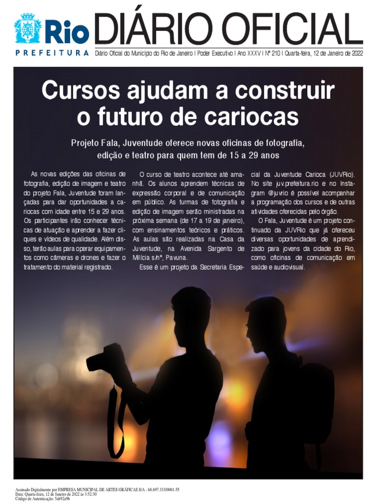 Rio de Janeiro 2022-01-12 Completo | PDF | Rio de Janeiro | Cidade