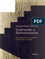 283154085 Mayos Solsona Goncal Ilustracion y Romanticismo Introduccion a La Polemica Entre Kant y Herder 1