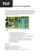 Atmel 89 Series Device Programmer: Features