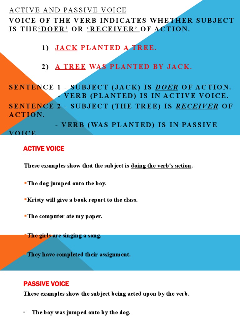 Active and Passive Voice Explained | PDF | Verb | Linguistic Typology