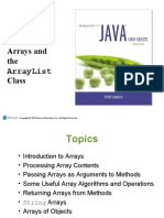 Arrays and The Arraylist Class