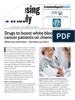 Choosing Wisely Drugs To Boost White Blood Cells For Cancer Patients On Chemotherapy