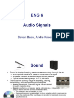 Eng 6 Audio Signals: Bevan Baas, Andre Knoesen