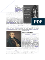 René Descartes, Inmanuel Kant, Augusto Conte