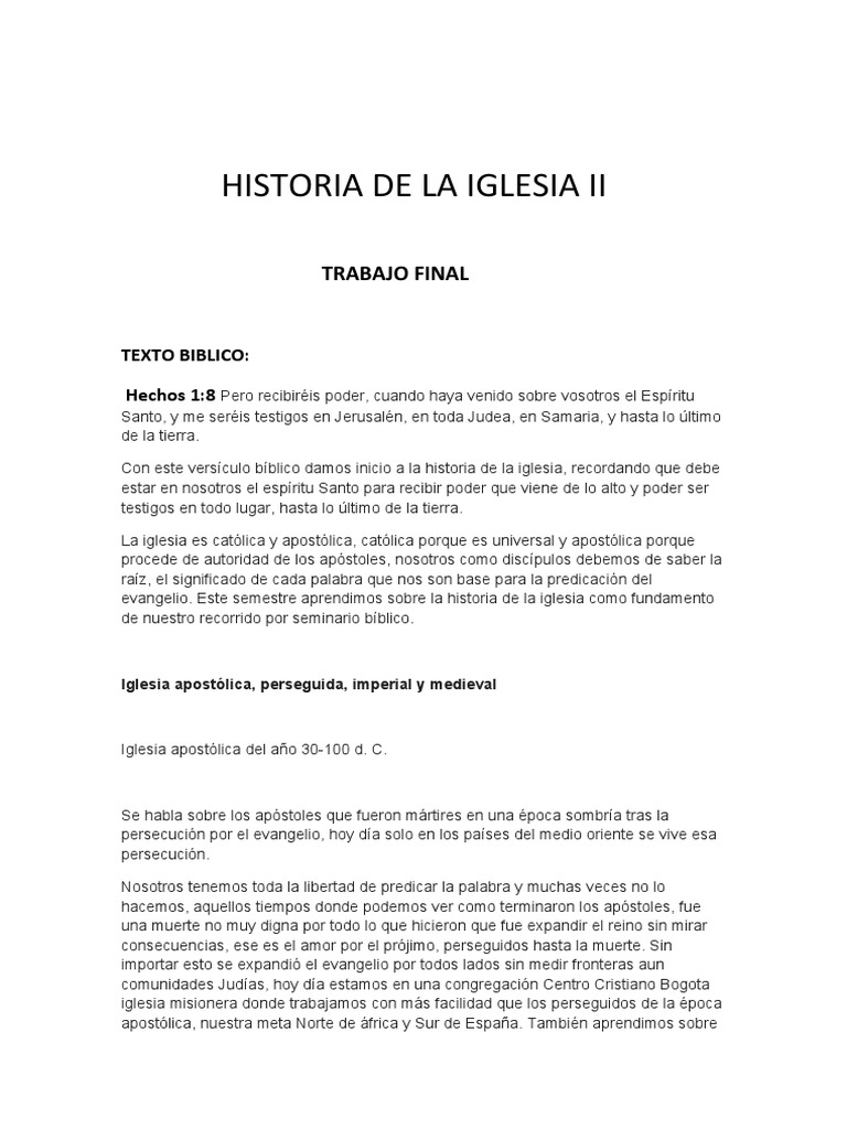 Historia de La Iglesia Ii | PDF | Martin Luther | Historia del cristianismo