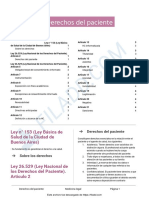 Derechos del paciente según la ley argentina