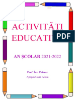 Activitati Educative Sem I 2020-2021