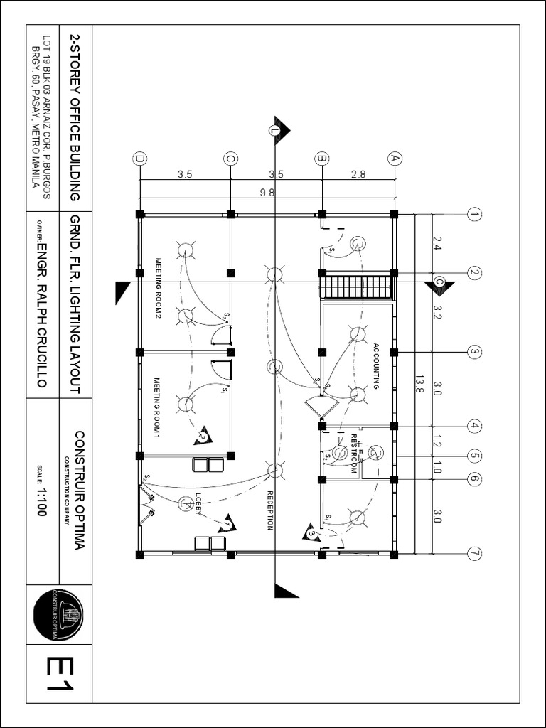 2-Storey Office Building Lighting Layout | PDF