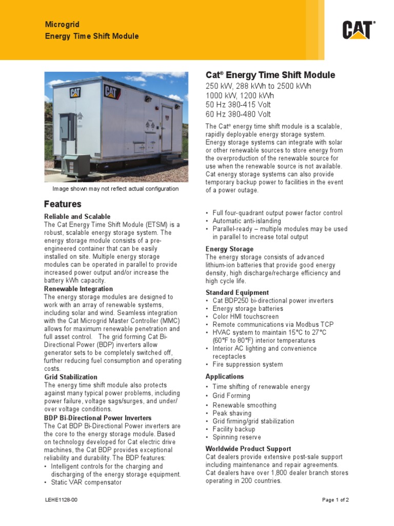 Energy Time Shift Module PDF Energy Storage Power Inverter