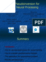 Matrix Pseudoinversion for Image Neural Processing