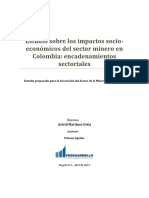 Estudio Sobre Los Impactos Socio Económicos Del Sector Minero en Colombia: Encadenamientos Sectoriales