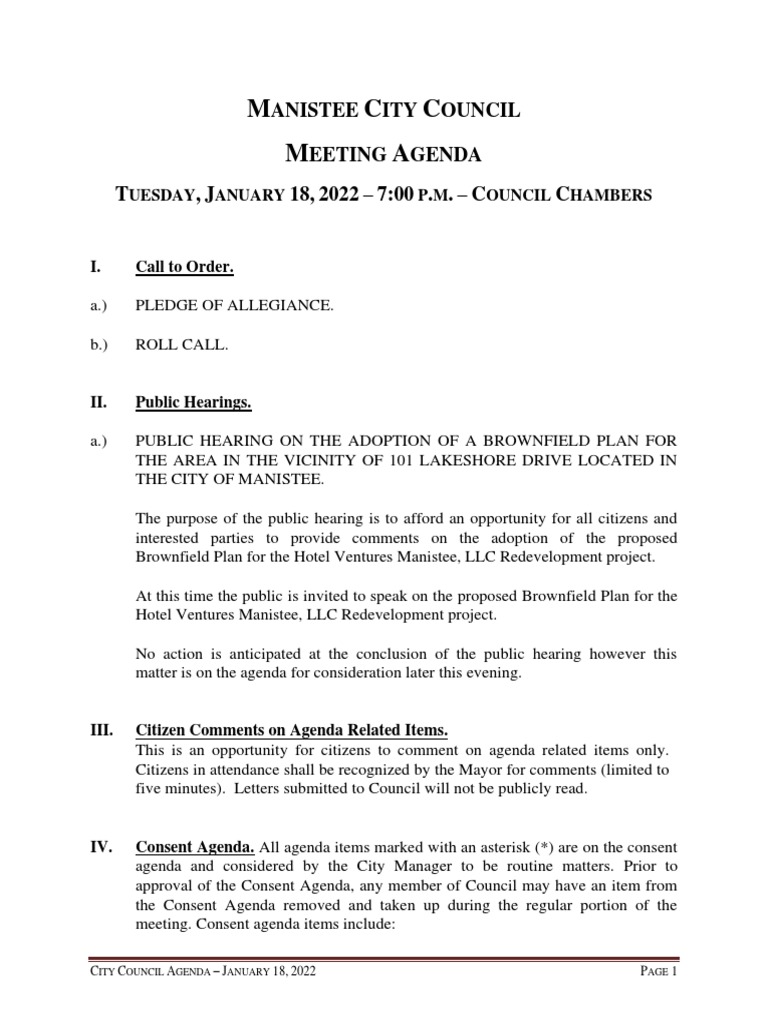 2022-01-18 Council Agenda Packet | PDF | Medicare (United States