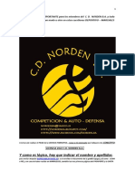 INFORMACIÓN MUY IMPORTANTE 2022 C. D. NORDEN B.A. by NOUREDDIN &  AFILIACIÓN FEKM - CSD + FAKM (ANDALUCÍA)