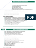 Module 2: Security Governance and Compliance