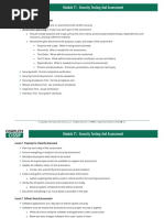 Module 11: Security Testing and Assessment