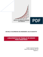 LINEAMIENTOS DE TRABAJO DE GRADO PARA MAESTRIAS