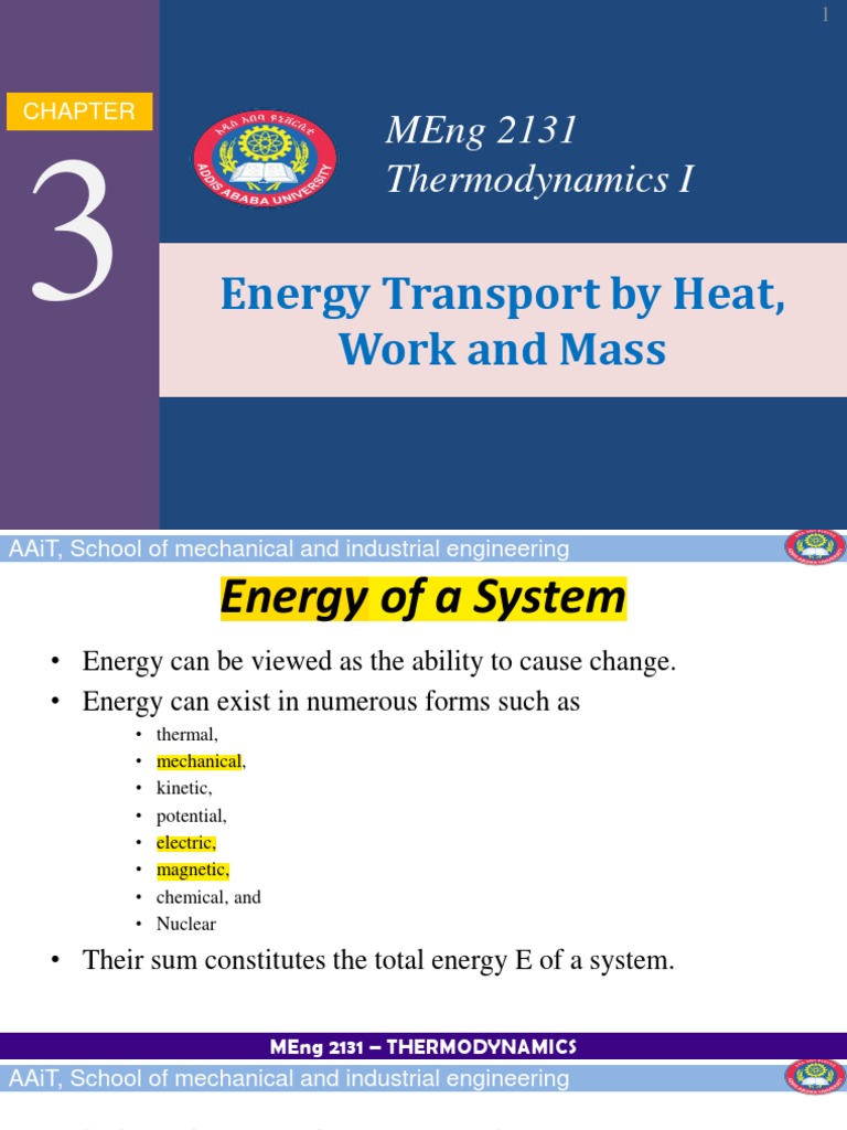 Thermodynamics: Energy Transport Concepts | PDF | Heat | Heat Transfer
