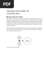 General Principles of Criminal Law: Make Sure You Know