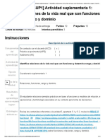 (ACDB2-17.5%) (SUP1) Actividad Suplementaria 1: Identifica Relaciones de La Vida Real Que Son Funciones y Determina Rango y Dominio