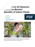 7 Science-Backed Benefits of Indoor Plants