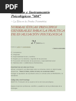 Etica en Las Pruebas Psicométricas