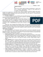 1º Ano - Atividade de Geografia 10 Semana - Impressa