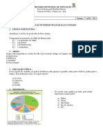 Avaliação interdisciplinar da II unidade