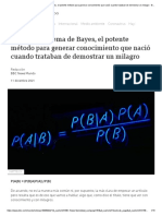 Qué es el teorema de Bayes, el potente método para generar conocimiento que nació cuando trataban de demostrar un milagro - BBC News Mundo