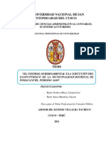 Ejemplar de Tesis El Control Gubernamental y La Ejecucion Del Gasto Publico de La Municipalidad Distritalo de Pomacanchi.2019