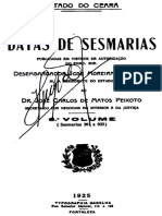 Datas de Sesmarias Do Ceará - Eusebio de Souza - Volume 6
